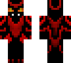 black and red demon