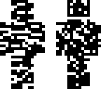 black or white