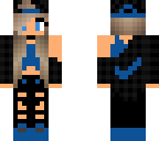 blue nike girl