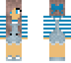 blue striped overalls