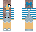 blue striped overalls