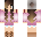 girl wearing long pink sweater