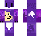purple fox with doge