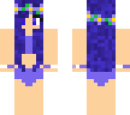 purple swimsuit