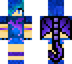 blue and purple dragon girl remodled