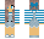 blue striped overalls