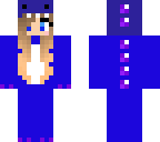 purple and blue dino