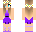 purple dressed girl