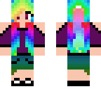 rainbow hair nice skin
