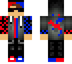 red and blue