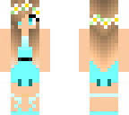turquoise dressed girl