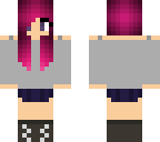 girl pink hair