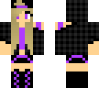 purple hoodie girl