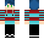 blue haired boy