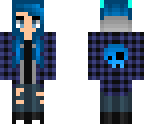 blue winter girl
