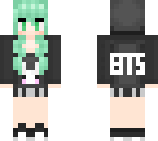 bts themed girl