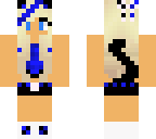 dark blue cat girl