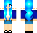 electric blue girl