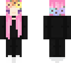 pink haired flowercrown chibi