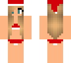 santa bikini girl