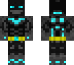 batman armoured neon blue