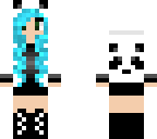 blue panda panda lady