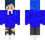 cool blue hair teen
