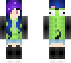 gir with luna hair and shorts
