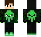 green skull hood