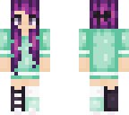 purple and teal