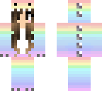 rainbow dino brunette