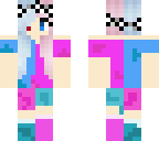 blue and pink