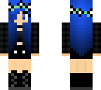blue haired girl