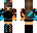 chibi water and fire masked warrior