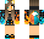 cute fire ice girl