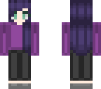 girl with purple hair