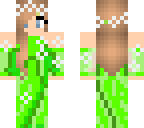 green dress