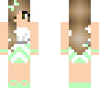 light green beach girl