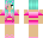 pastel hair with pink clothing