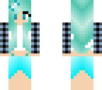 plaid mermaid skirt girl