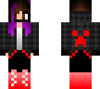 purple hair red creeper