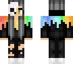 rainbow skull girl