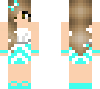 teal beach girl