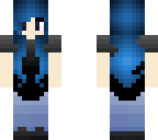 blue haired girl