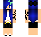 cute blue haired girl