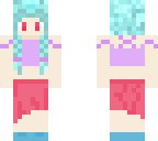 cute blue-haired girl