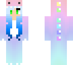 dino me with blue hair