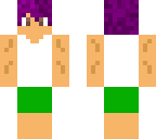 green bathing suit buff