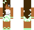 light green beach girl