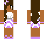 light purple beach girl